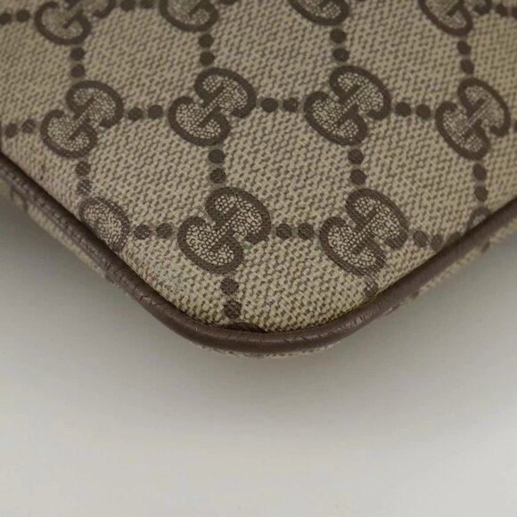 GUCCI GG Supreme Web Sherry Line Shoulder Bag PVC Beige 904 02 047 Auth 111359 - Picture 3 of 16